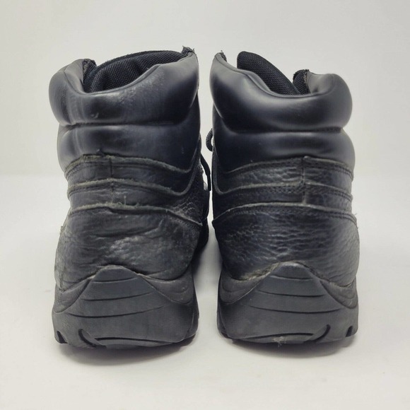 Iron Age Boots Mens 10 Black Leather Work Trencher Composite Toe IA5007 - Picture 4 of 10